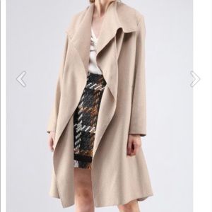 NWT Front Wool-Blend Coat